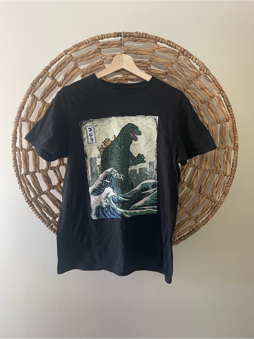 Graphic Godzilla Short Sleeve Tee - Black